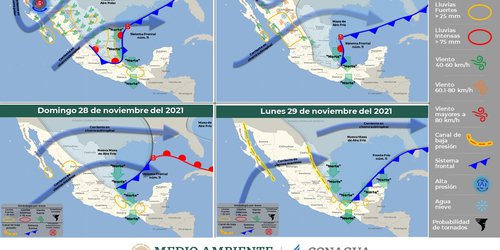 Ambiente frío  y lluvias por primera tormenta invernal