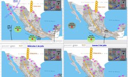 Canal de baja presión provocará chubascos en regiones de SLP