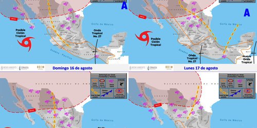 Chubascos y fuertes vientos, pronósticos para el fin de semana en SLP