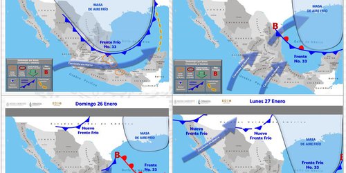 Pronostican chubascos y vientos fuertes para SLP el fin de semana