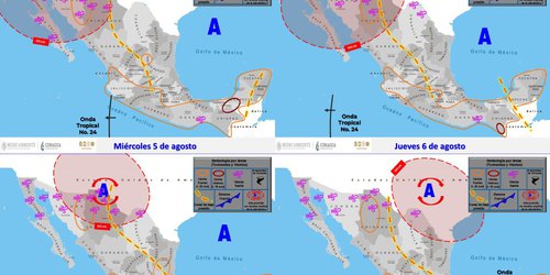 Se esperan chubascos durante la semana por onda tropical 24