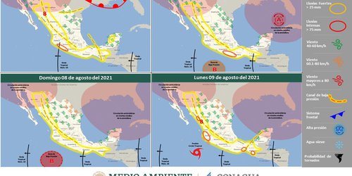 Calor y lluvias aisladas, pronóstico para las próximas horas