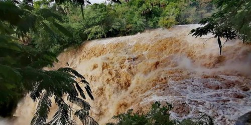 Cerradas por dos semanas cascadas El Meco, por efectos de Grace