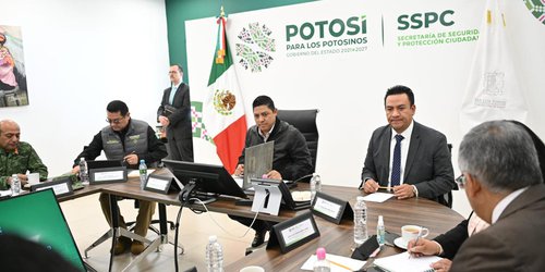Mesas de seguridad al interior de SLP, para regenerar estrategias contra la delincuencia