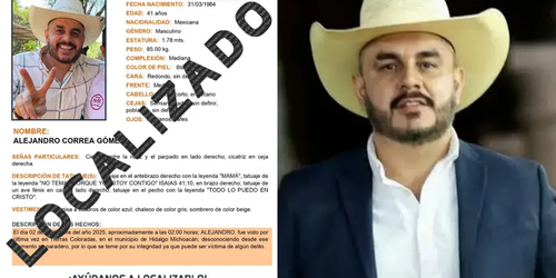 Hallan con vida a ex alcalde de Zinapécuaro, Michoacán, reportado como desaparecido