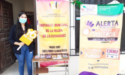 En Día Naranja, Instalan Módulo contra la violencia hacia las mujeres en CDFDZ