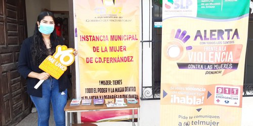 En Día Naranja, Instalan Módulo contra la violencia hacia las mujeres en CDFDZ