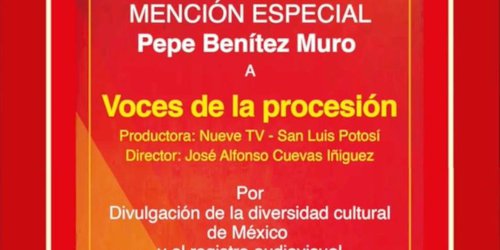 Gana Nueve Tv mención especial Pepe Benítez Muro en los premios  "Pantalla de cristal"
