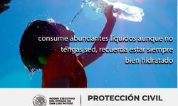 Piden extremar cuidados ante ola de calor en SLP