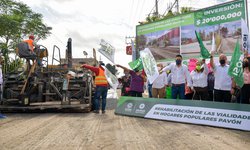 Inicia Ricardo Gallardo pavimentación de todas las calles en Pavón