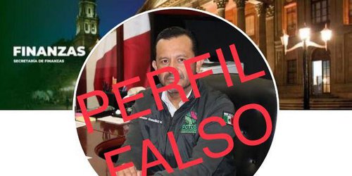 Alertan por perfil falso del Secretario de Finanzas en Facebook