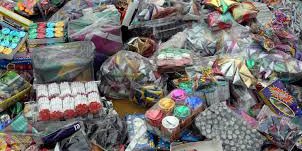 Cinco incendios y seis kilos de pirotecnia decomisada, saldo de nochebuena en la capital potosina.