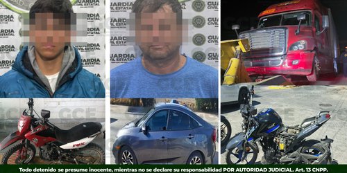 Guardia Civil recupera cinco unidades robadas y detienen a tres tripulantes