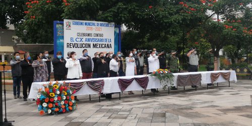 En acto cívico por la Revolución, recuerdan a héroes que han muerto por salvar vidas del Covid