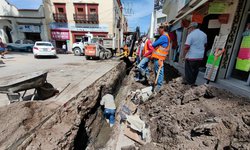 Comerciantes respaldan obras de drenaje en el centro