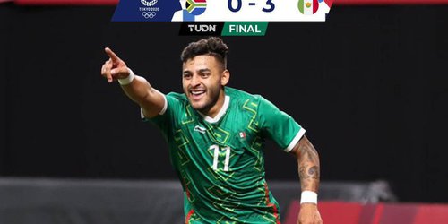 México pasa a cuartos de final tras vencer a Sudáfrica 3-0 en Tokyo 2020