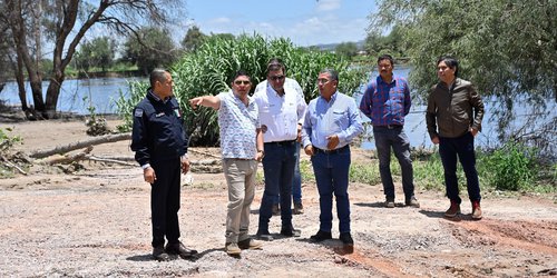 Gobernador Ricardo Gallardo supervisa ampliación del Río Santiago