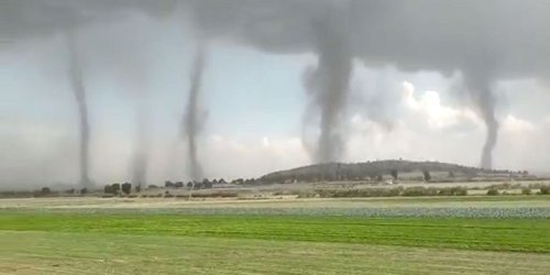 Se registraron hasta cinco tornados en Puebla