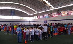 Inauguran torneo infantil de fútbol escolar