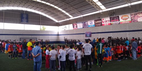 Inauguran torneo infantil de fútbol escolar