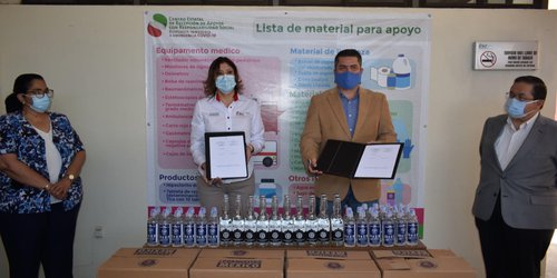 Grupo Modelo dona geles antibacteriales y agua potable embotellada