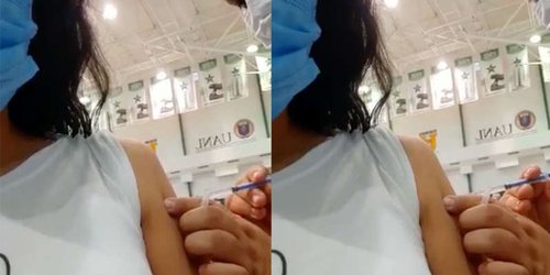 ¿Montaje o 'vacuna de aire' a maestra en Nuevo León?