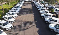 Entrega FGE vehículos operativos a la Policía de Investigación