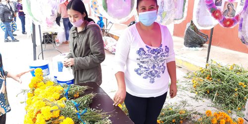 Pese a pandemia, vendedores de flor de cempasúchil reportan buenas ventas