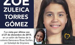 Se cumplen 4 años de desaparición de Zoé Zuleica y refuerzan búsqueda