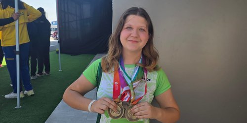 San Luis celebra triple oro en tiro con arco