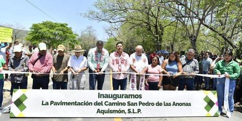 Concluye modernización del camino a San Pedro de las Anonas en Aquismón