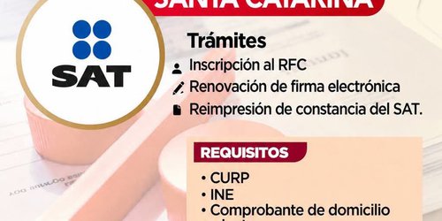 Módulo del SAT llegará a Santa Catarina para facilitar trámites fiscales