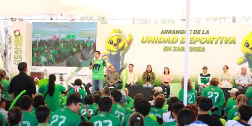Ricardo Gallardo arranca construcción de unidad deportiva en Zaragoza