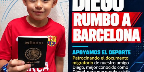 ¡De Rioverde a Barcelona! Diego obtiene beca tras ser nombrado MVP en clínica del FC Barcelona