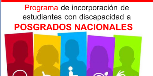 Abren convocatoria para incorporar a posgrados a personas con discapacidad