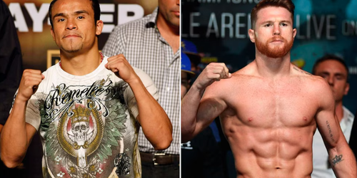 Juan Manuel Márquez vuelve a cuestionar la carrera de Canelo Álvarez aunque lo considera buen peleador: “Ha tenido un poquito de ayuda”.