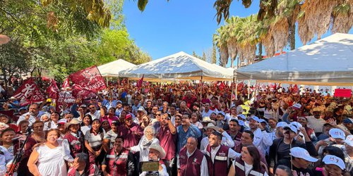 Rioverde arropa a Rita Ozalia y refrenda su compromiso con la organización de Morena