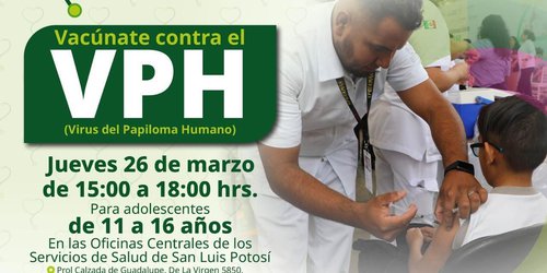 Gobierno Estatal refuerza protección a adolescentes con vacunación del VPH