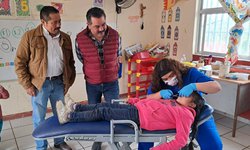 Realizan Feria de la Salud en la comunidad de El Coco, en Santa Catarina