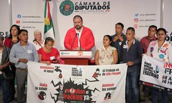 Comunidades de la Huasteca potosina exigen en San Lázaro la prohibición del fracking