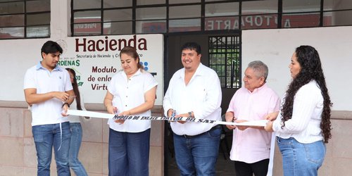Cárdenas inaugura Módulo de Enlace Virtual del SAT y fortalece servicios para la región