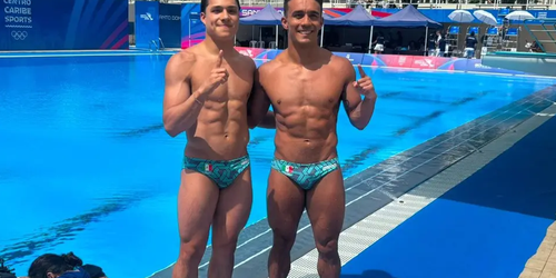 México suma otro oro en clavados con Osmar Olvera y Juan Celaya en Santo Domingo 2026.
