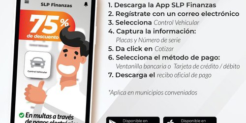Ofrece Finanzas 75% de descuento en multas de control vehicular