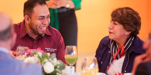 Supervisa Delfina Gómez, programa “La Escuela es Nuestra” en SLP