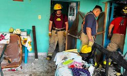 Bomberos atienden incendio de vivienda en La Labor, Cárdenas