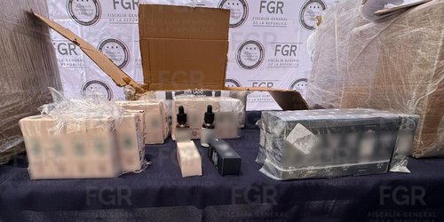 FGR asegura presunta metanfetamina y marihuana en Matehuala