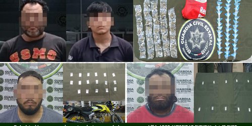 Guardia Civil Estatal detiene a ocho presuntos distribuidores de droga en tres municipios