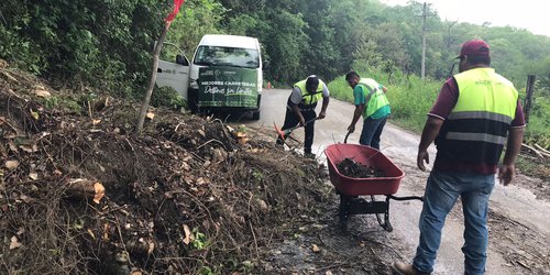 JEC refuerza atención carretera en la Huasteca tras afectaciones por lluvias