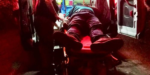 Motociclista resulta lesionado tras derrapar en la comunidad La Reforma