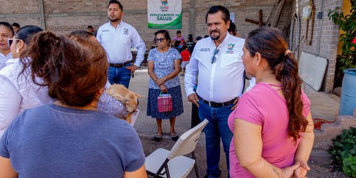 Acercan servicios de salud y bienestar a familias de San José del Terremoto